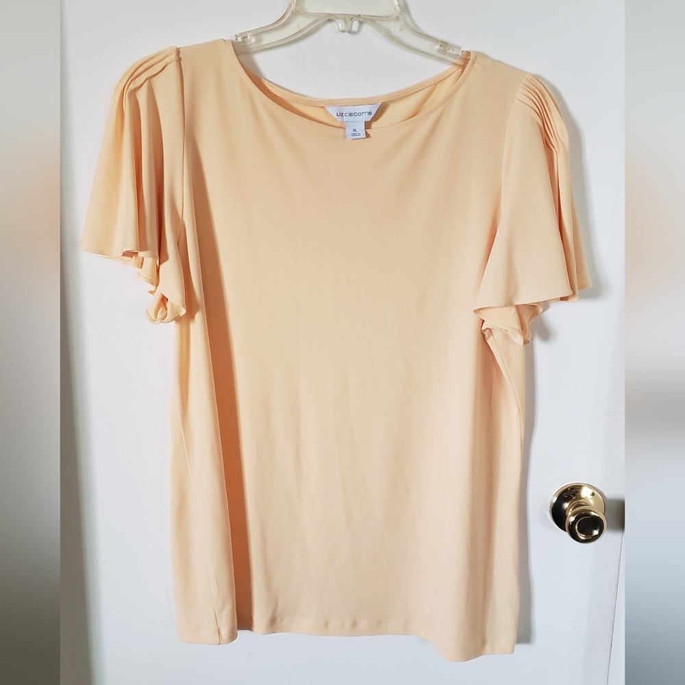 Pastel Yellow Pleated Sleeve Blouse